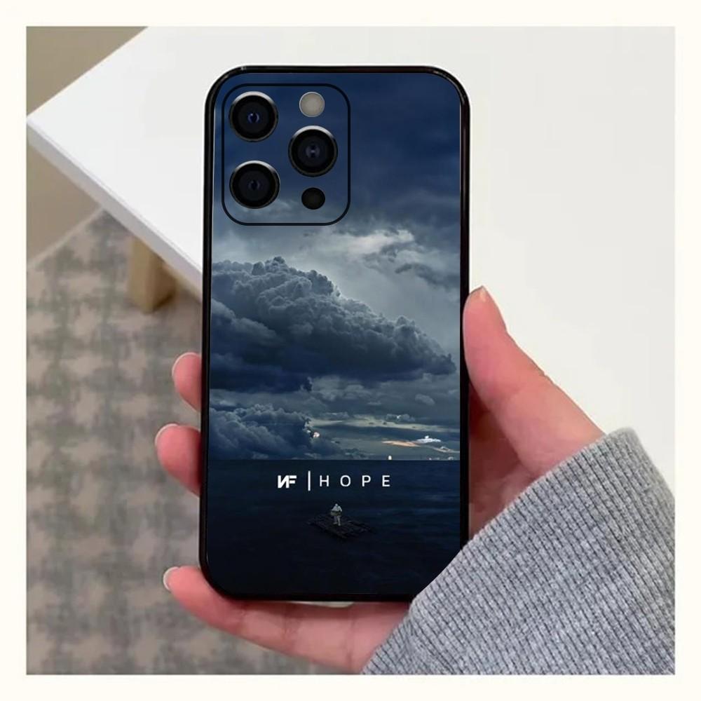 N-NF Rapper Phone Case For Apple iPhone 15,14,13,12,11,Pro,X,XS,Max,XR,Plus,Mini Soft Black Cover