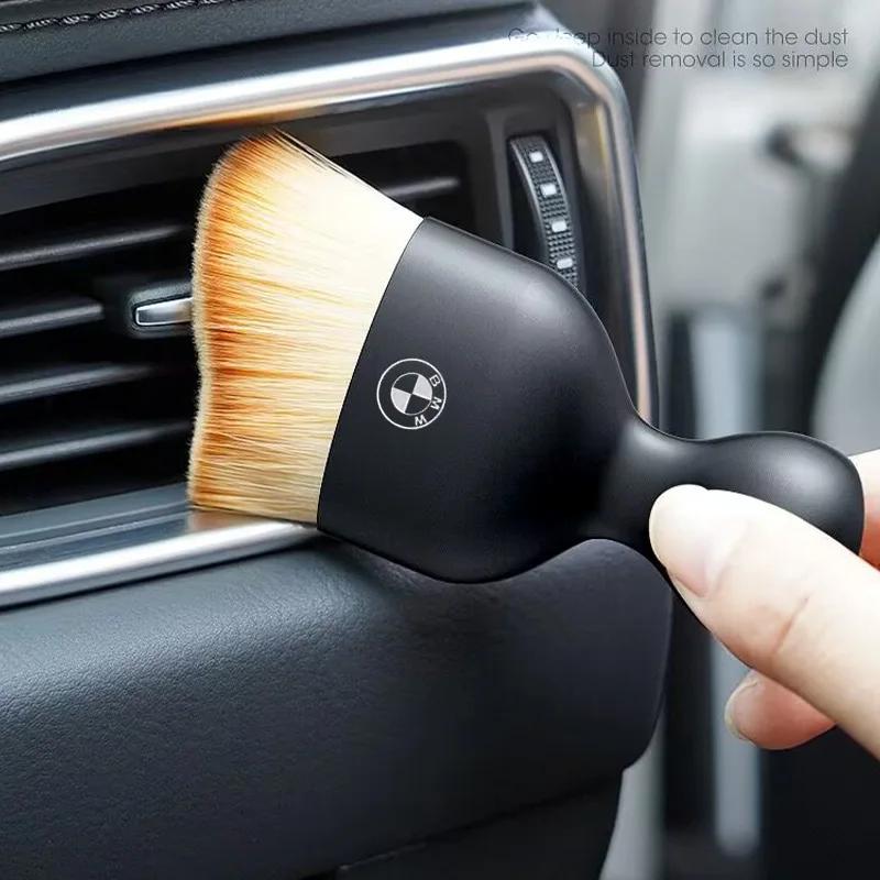 MQRE3 80% New 1/2Pcs Car Interior Cleaning Soft Brush Tool Dust Remover For All Bmw M Power X1 X3 X5 X7 Z4 E63 F10 F30 1 2 3 4 5 Seri