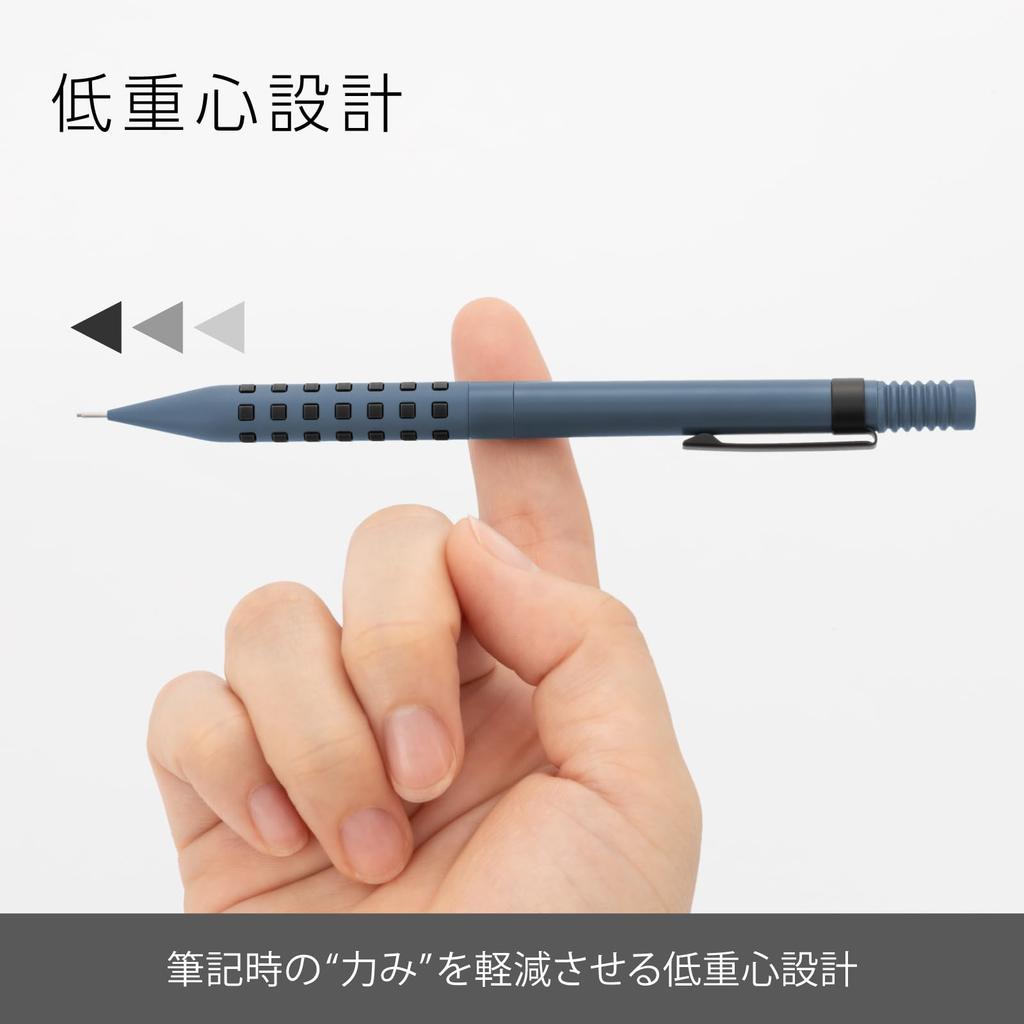 PENTEL Механический карандаш Smash Переиздание Серый Синий Бумажный чехол Специальное издание 0,5 мм Q1005-4ASP