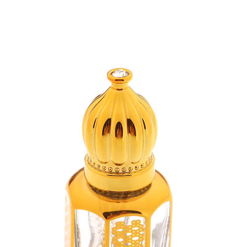 6/9/12 мл портативные стеклянные флаконы с роликами для эфирных масел арабские золотые многоразовые флаконы для духов пустые контейнеры с роликовыми шариками