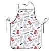 London City Polyester Apron Street 52*72cm Kitchen Baking Bib Tablier Restaurant Pinafores for Manicurist
