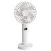 Handheld Mini Fan With Phone Holder LCD Display Desk Fan Portable Charging Fan