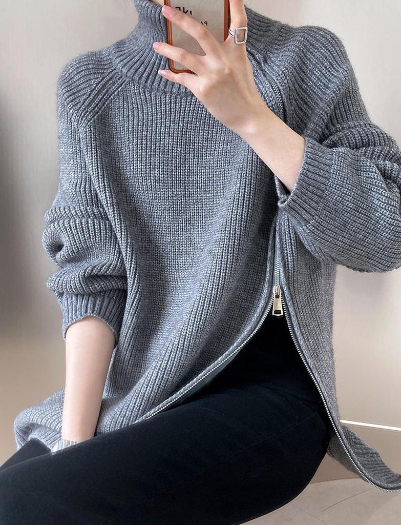 Водолазка свитер пальто осень и зима свободный вязаный свитер