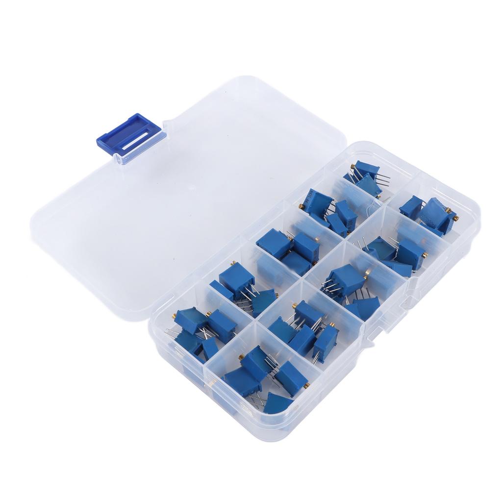 50 шт. 3296 Вт потенциометр регулируемый 500 1K 2K 5K 10K 20K 50K 100K 200K 1M Ом переменный резистор