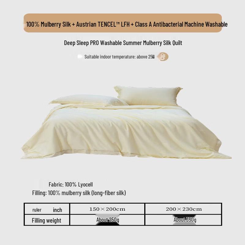 Mercury Home Textiles Летнее одеяло из 100% шелка тутового дерева