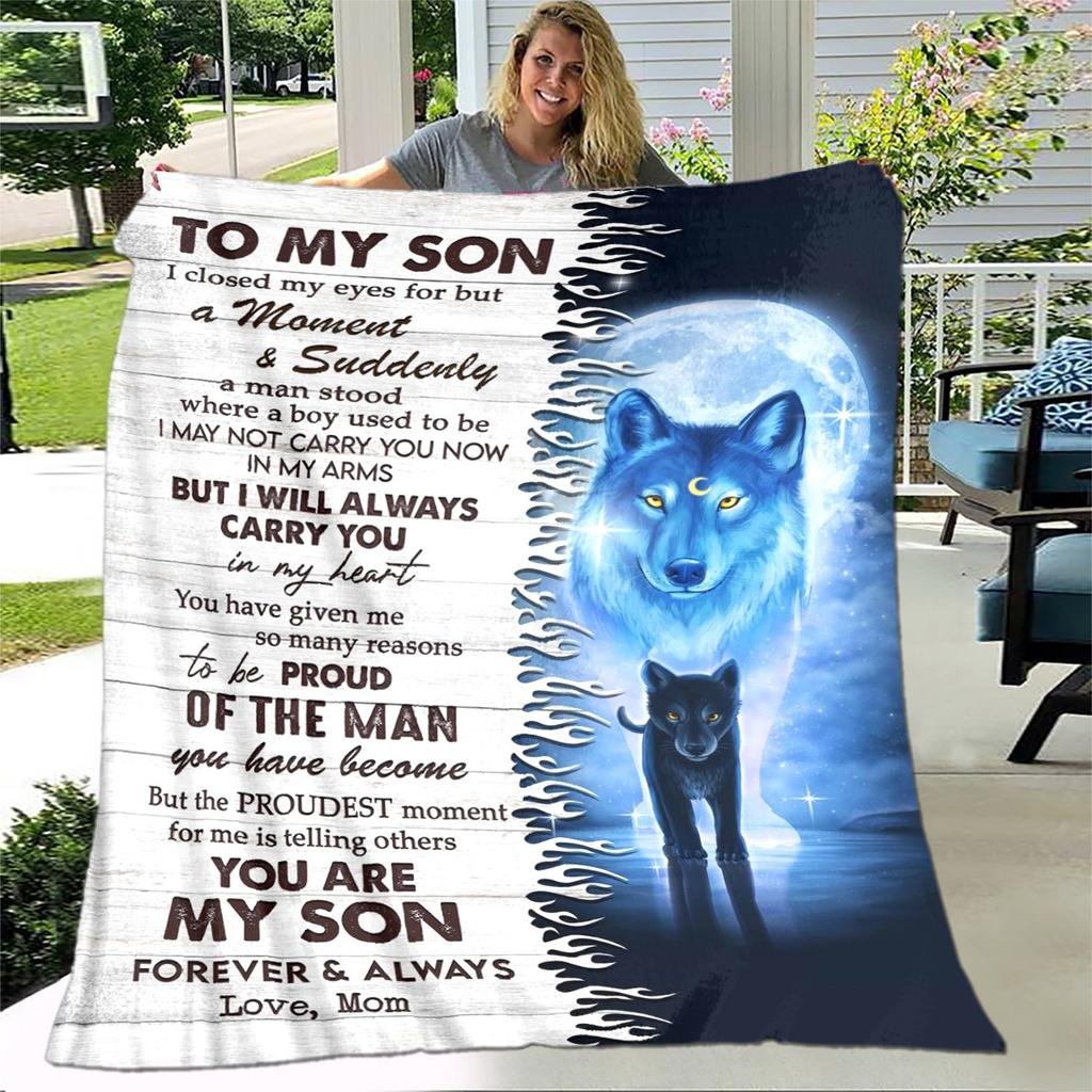 Моей дочери сыну подарок в виде письма HD одеяло, мягкое одеяло для дома, спальни, кровати, дивана, пикника, путешествия, офиса, одеяло, детское одеяло