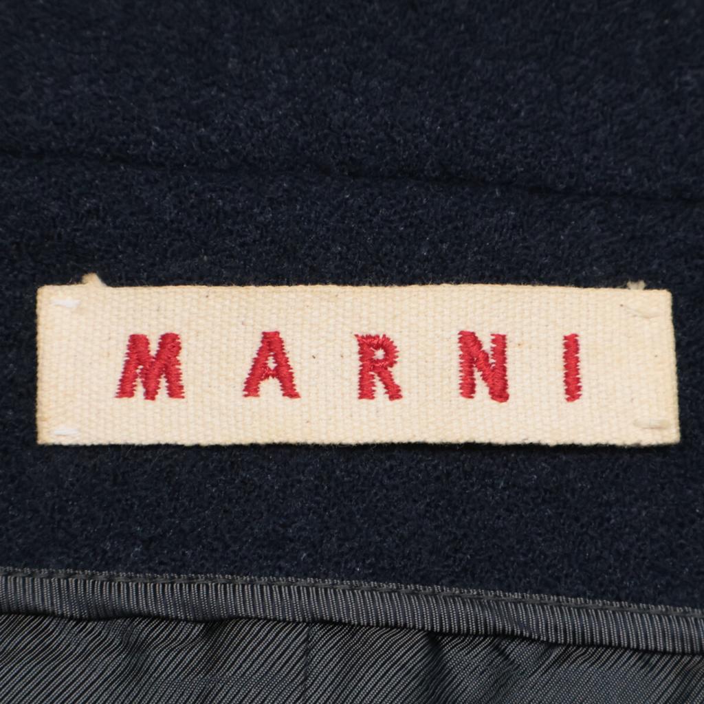 MARNI Navy wool modified jacket Jacket 36 NavyUsed