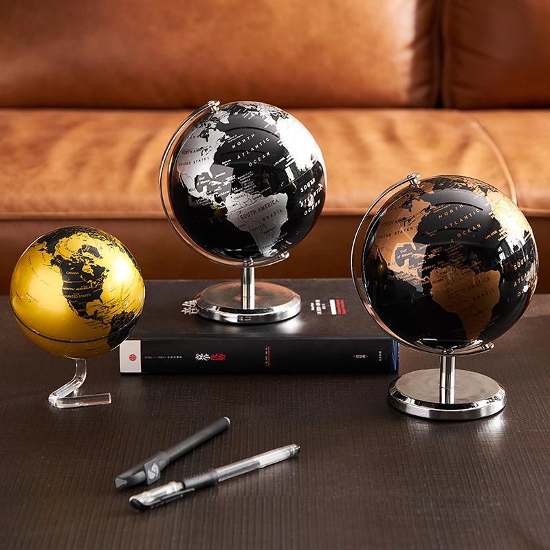 Retro World Globe Desk Earth Globe Home Decoration Do Mapa Globo Geografia Accessories Globe Room Decor Geography Kids Education