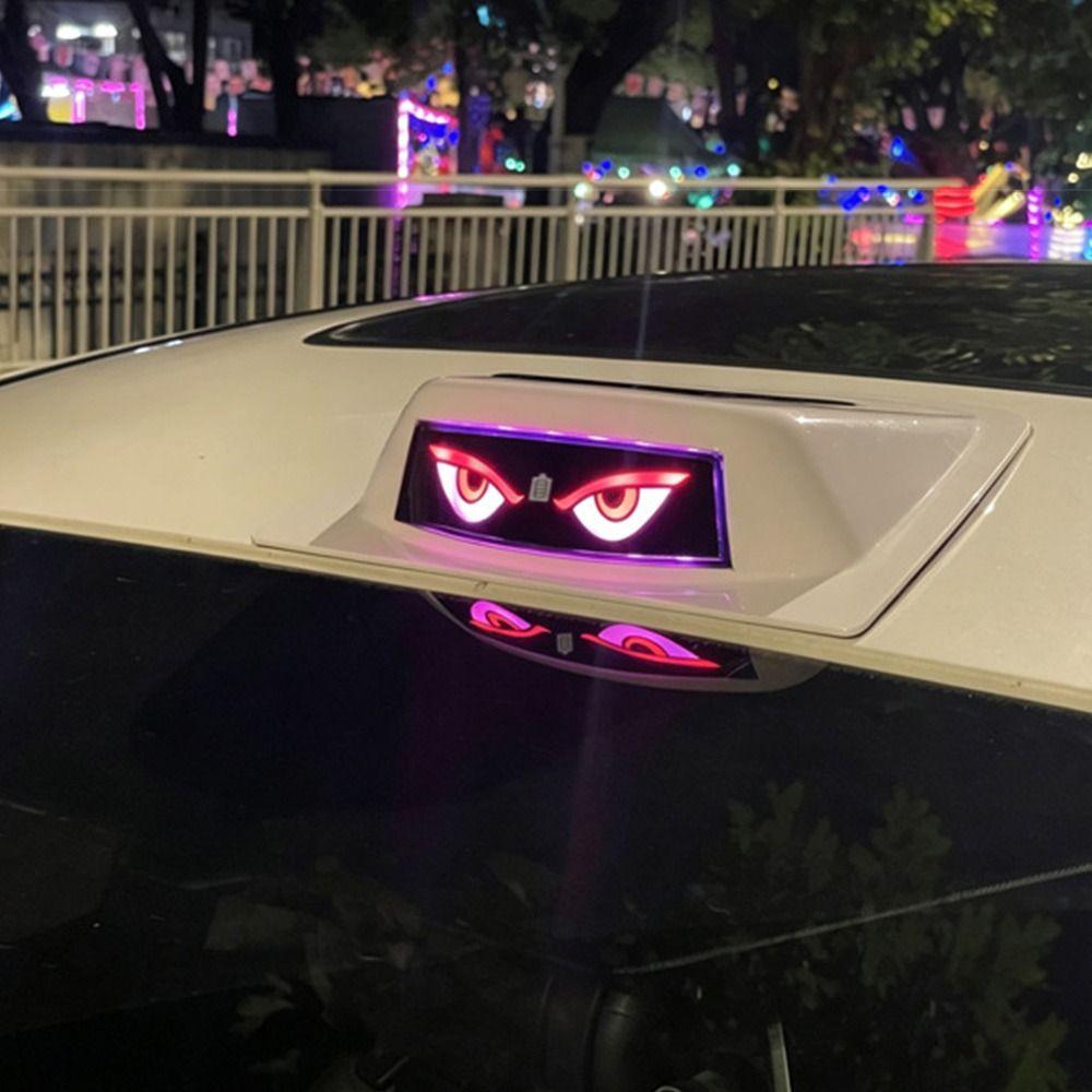 Solar Powered Eye of the Demon Roof Decorative Light LED Roof Light Vehicle Accessories