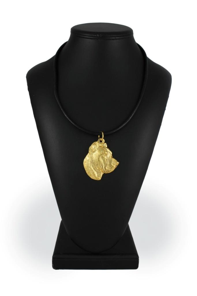 Presa Canario, Dogo Canario, Canary Mastiff - necklace with a dog in a gift box, gold-plated pendant for a dog lover, striking jewelry by Art-Dog