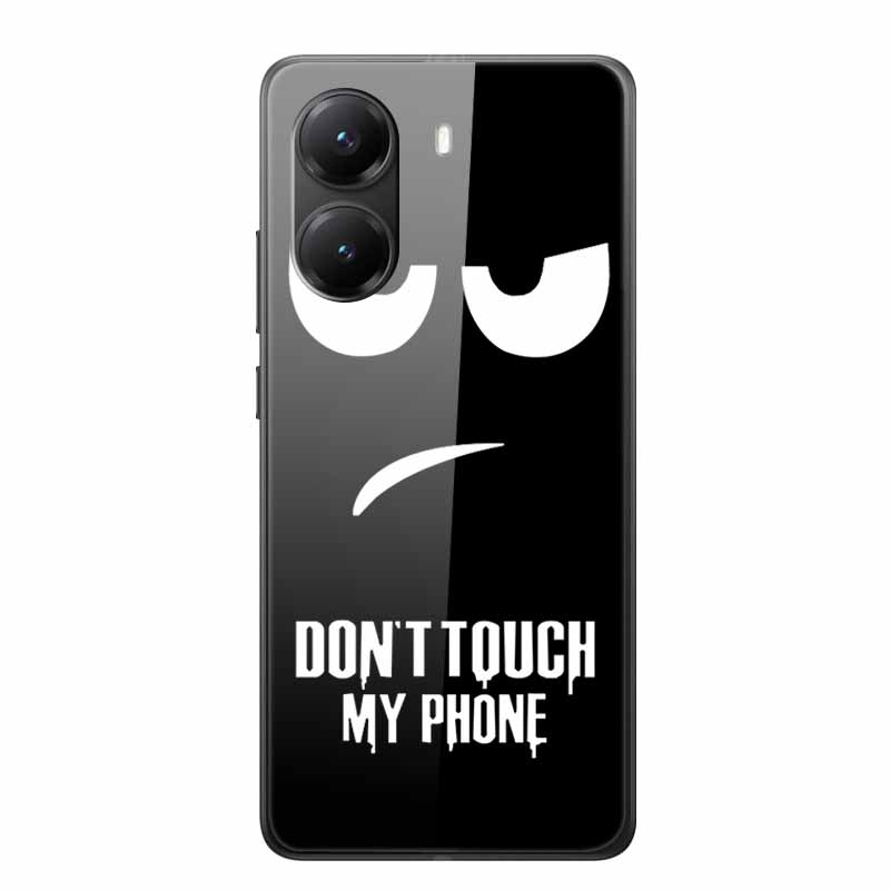 Стеклянный Чехол для Poco X7 pro Роскошная Задняя Крышка для Телефона Capa Милый Чехол для PocoX7pro X 7 pro Жесткий Закаленный Щит Животные Мультяшная Обложка