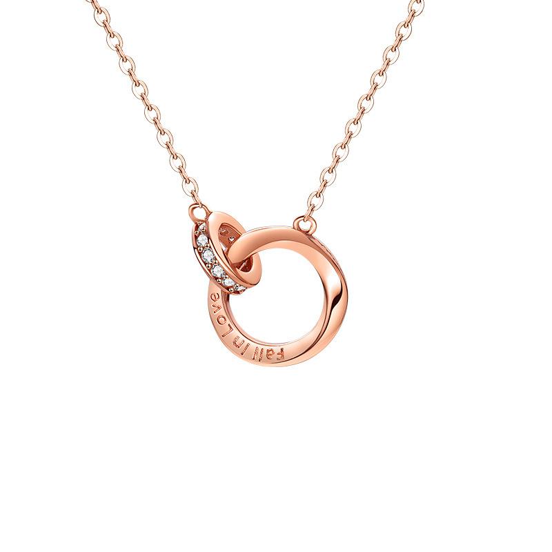 Кольцо с пряжкой в виде буквы «Мебиус» с бриллиантовой геометрией и ожерельем «Темперамент» в подарок лучшим друзьям