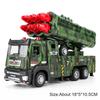 1:32 Пожарная машина цистерна Военные ракетные установки Модели грузовиков Игрушечная машина Металлический литой корпус Звук Свет Модели Подарки для мальчиков