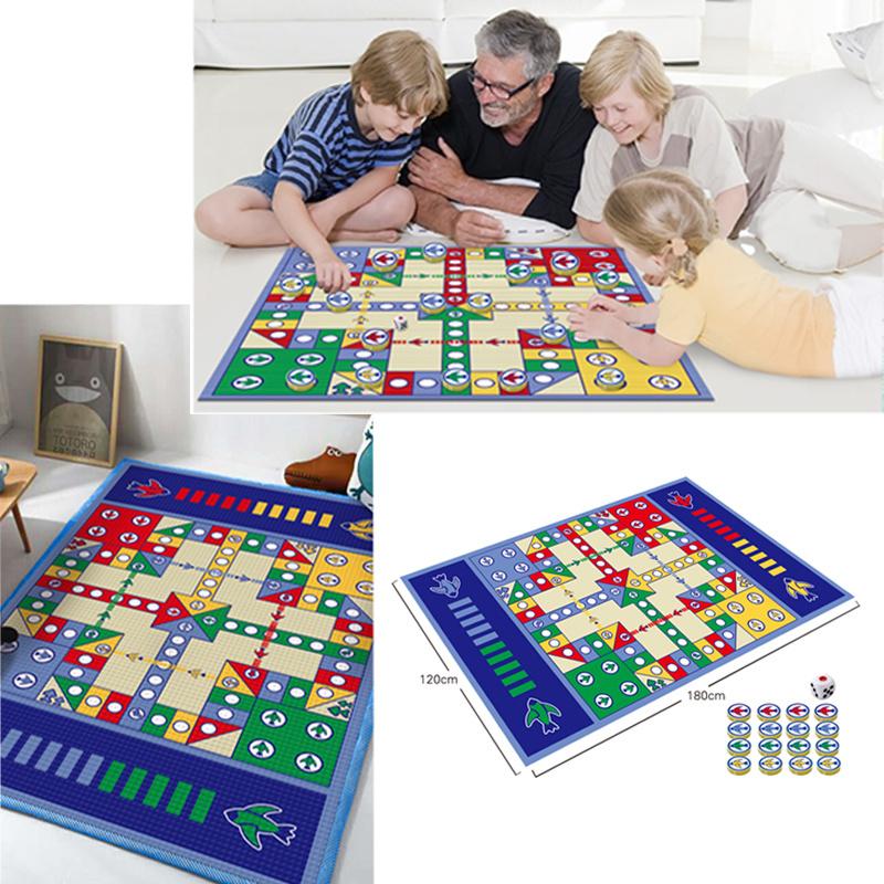 Новый дизайн детский ковер Ludo настольная игра коврик для детей портативный дорожный детский игрушечный шахматы семейные и вечерние игры