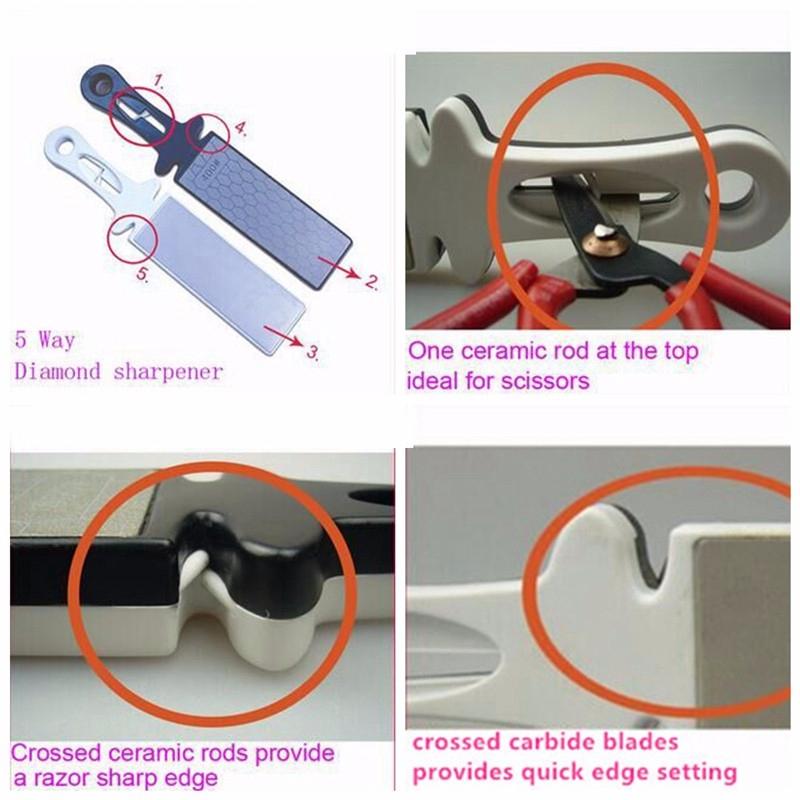 Double Side Diamond Sharpening Stone Whetstone Ceramic Knife Dual Sharpener Grindstone Kitchen Knife Grinding Tools