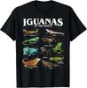 Iguanas of the World Educational Reptile Art T- Shirt