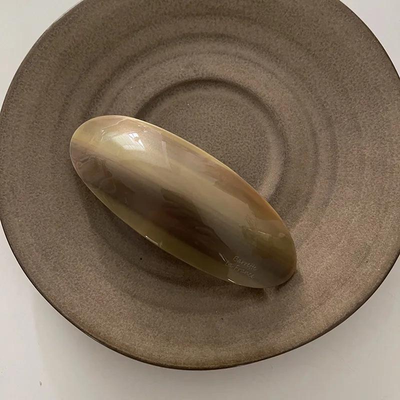 Заколка для волос Acetic Acid пружинная заколка для девочек большая шпилька головной убор блестящая эллиптическая дуга шпилька аксессуары для волос