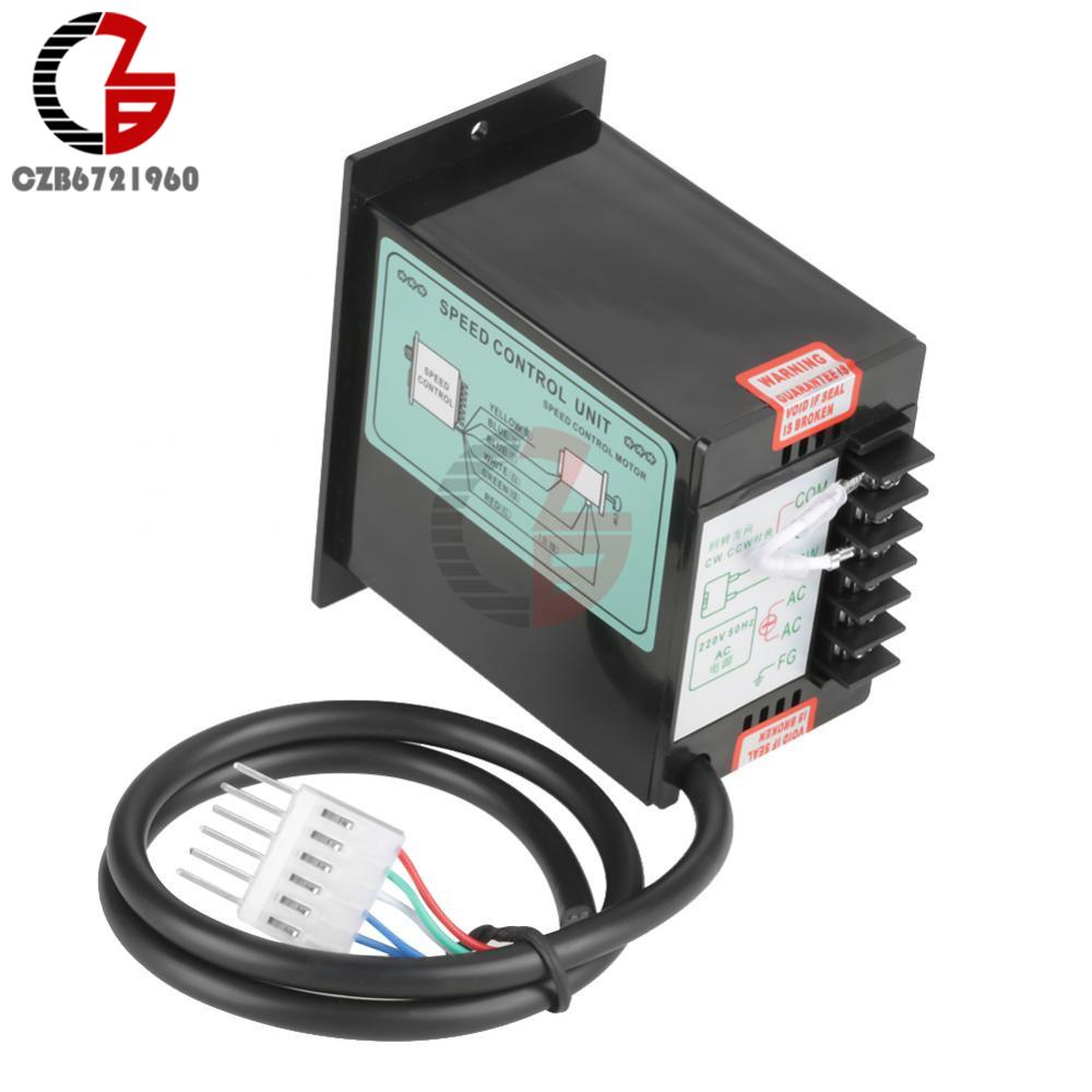 Регулятор скорости асинхронного двигателя AC 220V 400W Точечный регулятор скорости двигателя Прямое и обратное вращение для упаковки, печати, пищевой промышленности