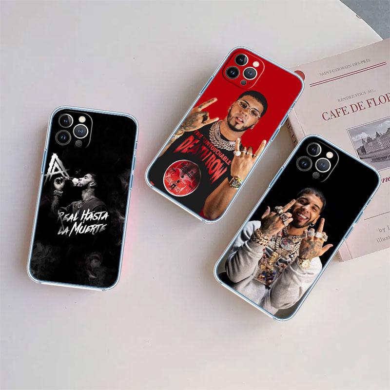 Anuel AA Transparent Phone Case for LG K22 K30 K40 K40S K41 K42 K50 K50S K51 K51S K52 K61 K62 K71 K92 Q61