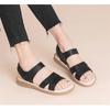 Soft Leather Mother Sandals Women's Middle-aged Non-slip Beef Tendon Soft-soled Women's Sandals Summer New Versatile Outer Flat Shoes