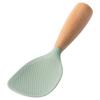 Silicone Rice Paddle Non-Stick Wooden Handle Spatula Multifunction Rice Spoon  Kitchen Cooking Tool