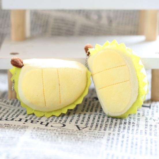 Плюшевая игрушка дуриан, мягкая игрушка в виде фрукта, плюшевая кукла, сумка, рюкзак, подвесное украшение, орнамент