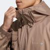 adidas Оригинальная однотонная куртка с длинными рукавами на молнии с трилистником, мужские куртки коричневого цвета HS2026
