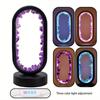 Classic LED Bedside Lamp, Natural Quartz Amethyst Flowers, Raw Stone Crystal, Soothing Night Light for Bedroom, USB Powered, Multi-Color Modes