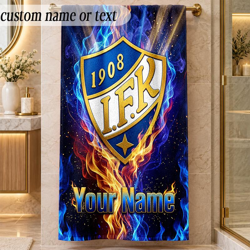Beach Towelifk göteborg Custom Name Text Personalized Soft Towel for Beach Pool Indoor Home Decor Gift