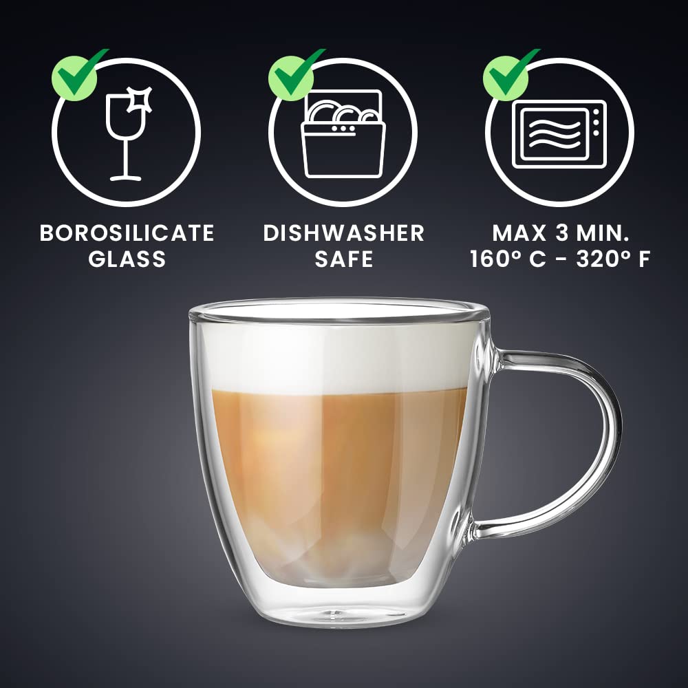 Bialetti Двустенные стаканы Capri, термостойкие, 160 мл, упаковка 2 шт.