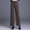 XUEXI Женские повседневные брюки прямого кроя из смесовой шерсти