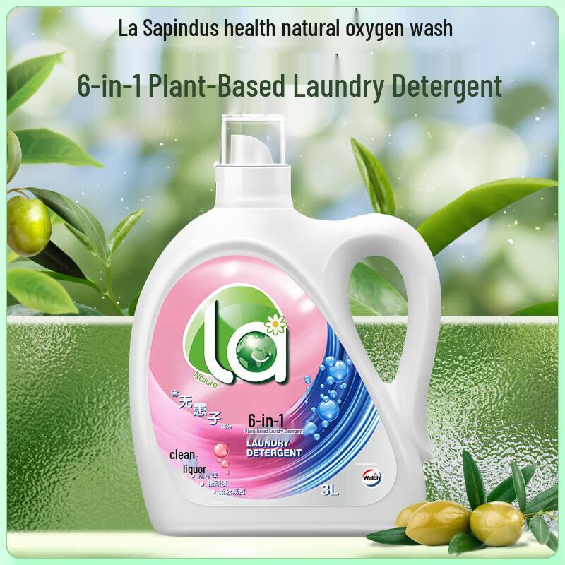 Walch Sapindus Plant Extract 6-in-1 Laundry Detergent, 3L
