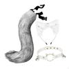Cat Ears Headband and Tail Set Cosplay for Stage Show Carnivals Party
