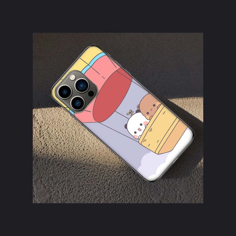 Милый Чехол Для Телефона BuBu DuDu Для Iphone 16 15 Plus 13 12 Mini 17Air 16E 11 14 Pro 17 Pro Max Защитный Кейс Оболочка Мягкий Прозрачный Чехол Милый