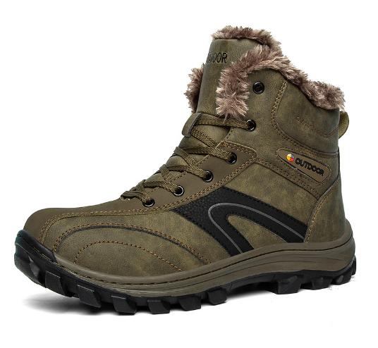 Мужские хлопковые ботинки большого размера 48, зимние теплые походные ботинки для активного отдыха, теплые мужские ботинки D409