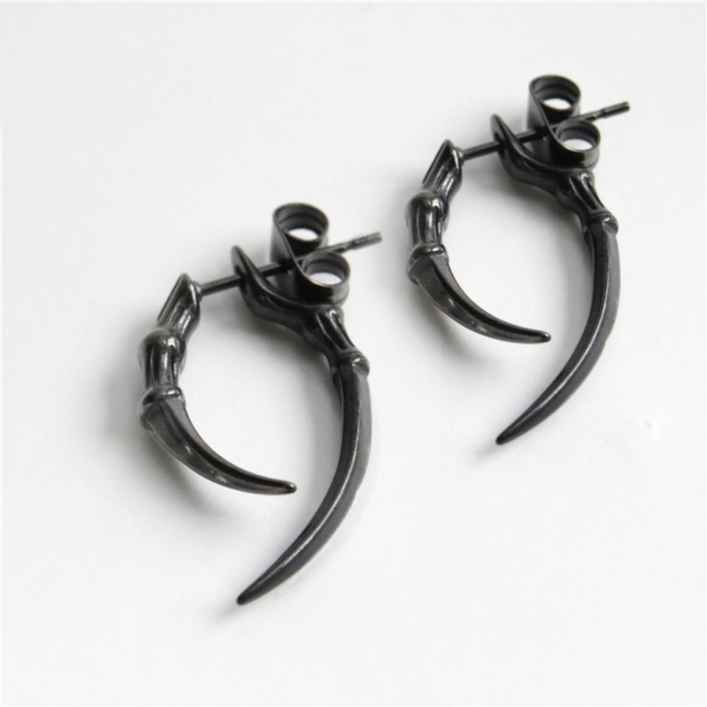Street Fashion Claw Shape Ear Piercing Man Ear Bone Earrings Stainless Steel Korean Style Ear Stud