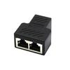 1 To 2 Ports CAT5/6/7 RJ45 Dual Female Splitter LAN Network Internet Adapter