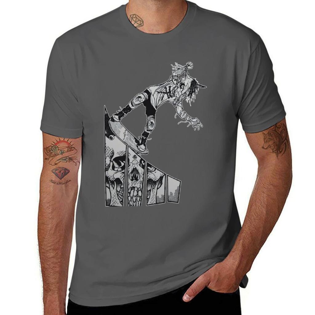 cotton shirt men brand 100% t shirts t Pushead Fearless with T-Shirt luxury prints