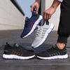 New Men'S Cushioned Running Shoes Knitted Mesh Breathable Soft Soled Sneakers Fashion Forward Lightweight Outdoor Exercise Shoes