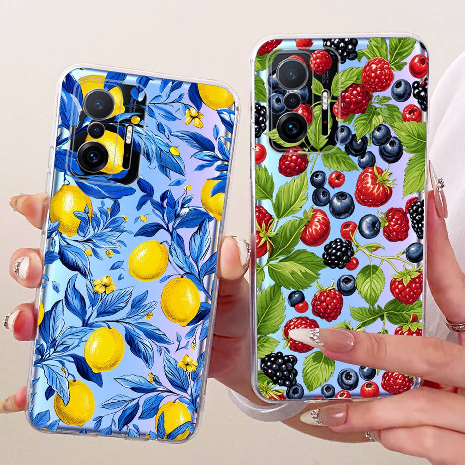 For Xiaomi 11T Pro 5G Case Transparent Silicone Fashion Flower Cover For Xiomi Xiaomi Mi 11 Pro Bumper Mi11T Mi11 Phone Case New