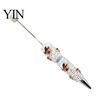 Festive Gel Ink Pen Rhinestone Beadable Pen, Glitter Plastic Beaded Halloween Pumpkin Ghost Skull Funny for DIY Craft Making, School Office