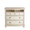 French Retro Solid Wood Double Bed - American Modern White Princess Bed for Master Bedrooms and Small Apartments (1.8m/1.5m)