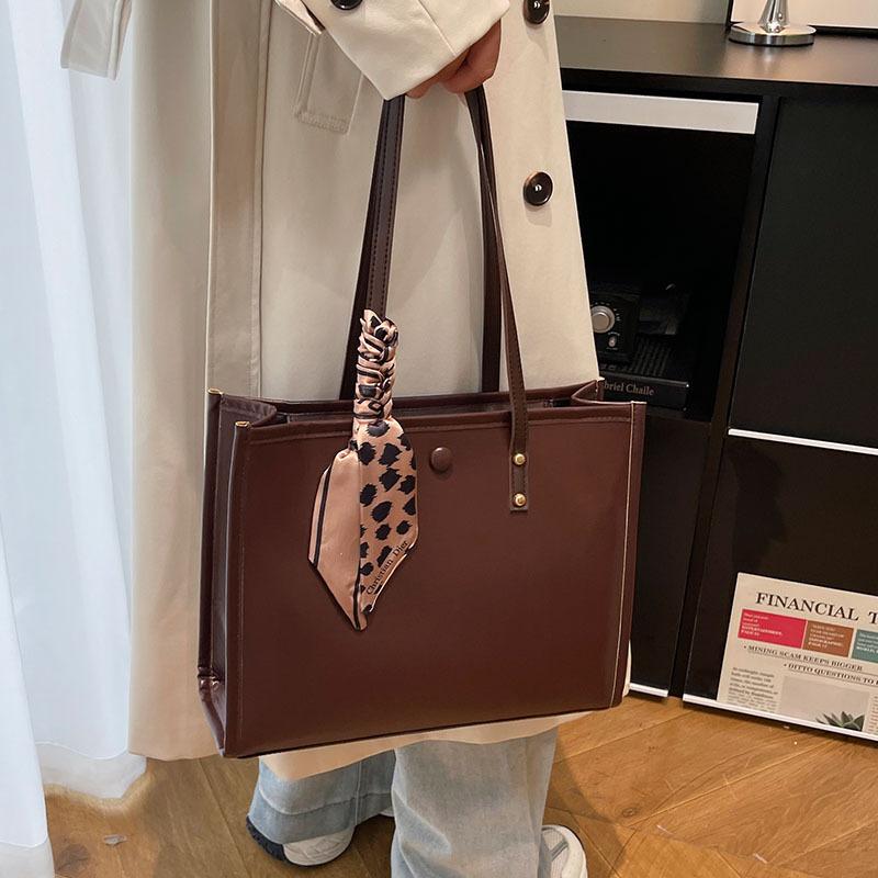 Вместительная ретро-сумка-тоут для поездок на работу в стиле хай-энд, элегантная и модная, на одно плечо