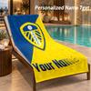 Custom Text Leeds United Print Beach Towel Large Towel For Home Bathroom Beach