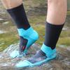1 Pair Waterproof Socks Elastic Breathable Mid-Tube Soft Socks Foot Protection Windproof Winter Hiking Wading Riding Skiing Socks for Outdoor Sports