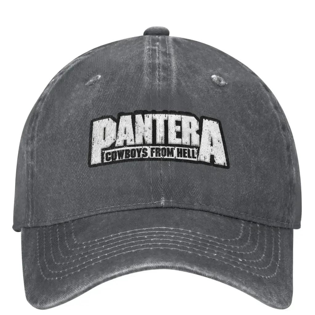 Pantera Cowboys From Hell Рок-группа Наряд Мужчины Женщины Бейсболка Потертые Выстиранные Кепки Шляпа Ретро Для улицы Летняя Кепка Snapback