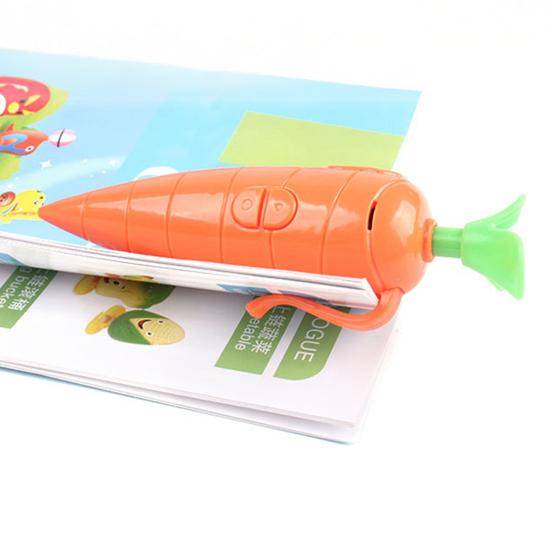 Ручка-диктофон Морковь Милая шариковая ручка с функцией записи и воспроизведения 20 секунд Инструмент для плавного письма Студенческие учебные канцелярские товары