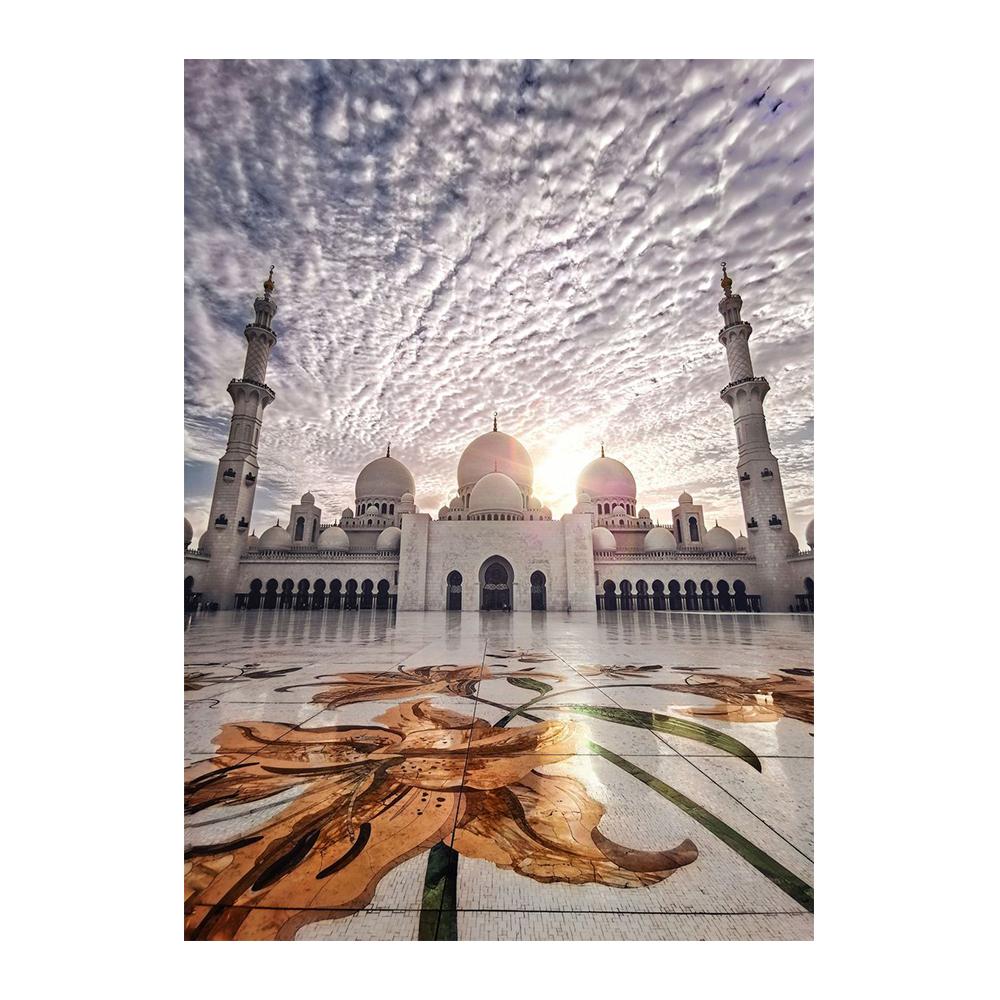 Исламская каллиграфия, холст, картина, Аллаху Акбар, Кааба, священное место, мечеть, плакаты и принты, настенное искусство, декор для гостиной