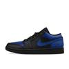 Jordan Air Jordan 1 Амортизация, Износостойкие Низкие Винтажные Баскетбольные Кроссовки Мужские Сине-Черные 553558-093(Команда695-)