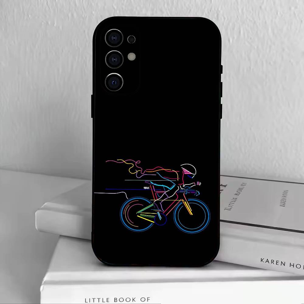 Спортивный чехол для телефона Bike Sports-S для Samsung S25, S24, S21, S22, S23, S30, Ultra, S20, Plus, Fe, Lite, Note, 10, Черный чехол
